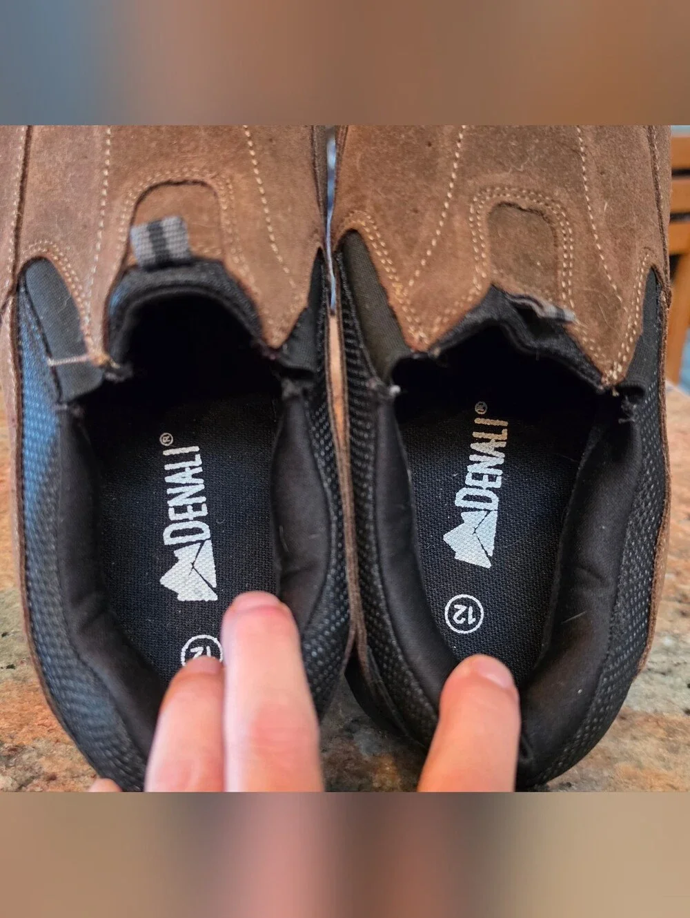 Men's Slip-On Suede Loafers - Brown